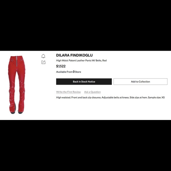 DILARA FINDIKOGLU high waited patent leather pants - Picture 7 of 7